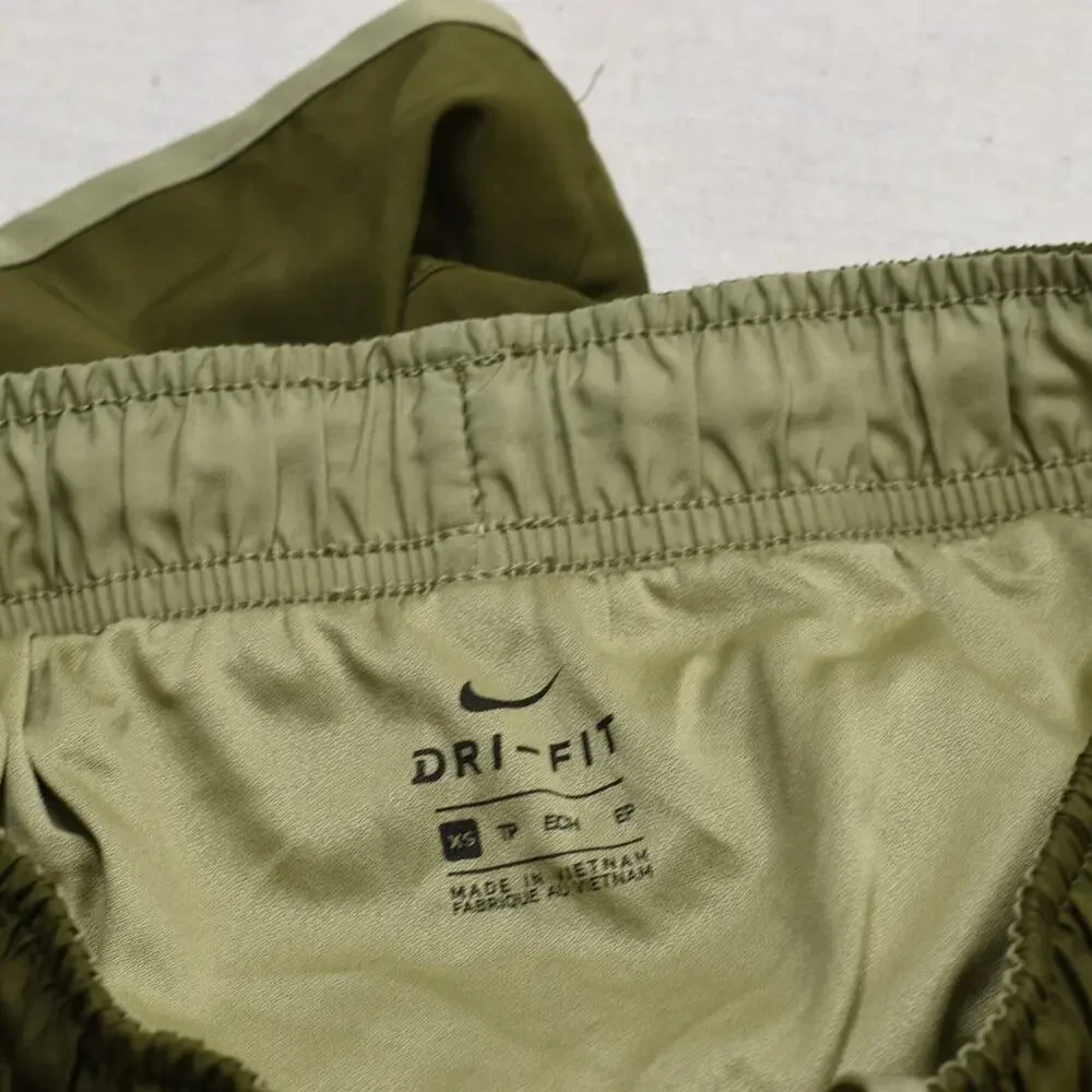 Nike Women Athletic Sweat Shorts Run Drawstring Polyester Green Size XS Dri fit - Picture 7 of 8